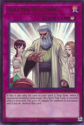 Solemn Scolding [MZMU-EN121] Ultra Rare - Maze of Muertos - Card Brawlers | Quebec | Canada |