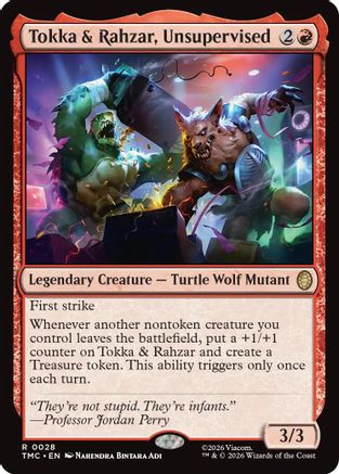 Tokka & Rahzar, Unsupervised (TMC-028) - Commander: Teenage Mutant Ninja Turtles