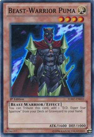 Beast-Warrior Puma [HA07-EN032] Super Rare - Yu-Gi-Oh! - Card Brawlers | Quebec | Canada |