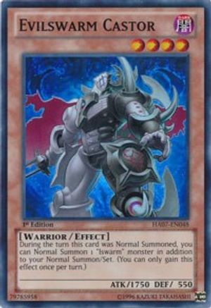 Evilswarm Castor [HA07-EN048] Super Rare - Yu-Gi-Oh! - Card Brawlers | Quebec | Canada |
