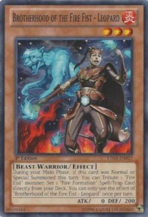 Brotherhood of the Fire Fist - Leopard [LTGY-EN027] Common - Yu-Gi-Oh! - Card Brawlers | Quebec | Canada |