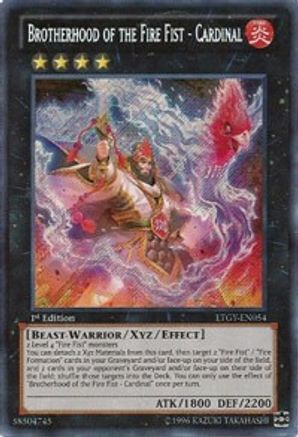 Brotherhood of the Fire Fist - Cardinal [LTGY-EN054] Secret Rare - Yu-Gi-Oh! - Card Brawlers | Quebec | Canada |