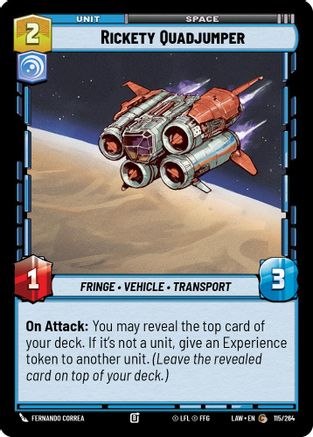 Rickety Quadjumper (115/264) - A Lawless Time - A Lawless Time - Card Brawlers | Quebec | Canada |
