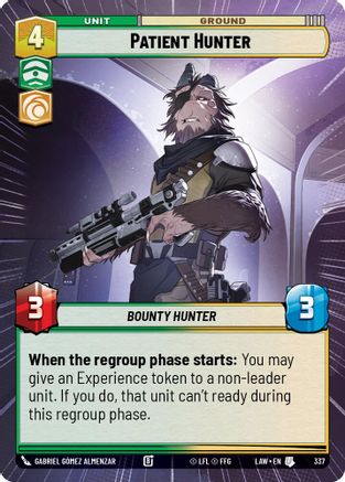 Patient Hunter (Hyperspace) (337) - A Lawless Time - A Lawless Time - Card Brawlers | Quebec | Canada |