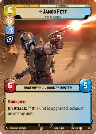Jango Fett - Wily Mercenary (Hyperspace) (351) - A Lawless Time - A Lawless Time - Card Brawlers | Quebec | Canada |