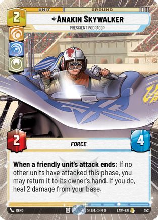 Anakin Skywalker - Prescient Podracer (Hyperspace) (352) - A Lawless Time - A Lawless Time - Card Brawlers | Quebec | Canada |