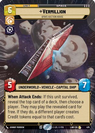 Vermillion - Qi'Ra's Auction House (Hyperspace) (384) - A Lawless Time - A Lawless Time - Card Brawlers | Quebec | Canada |