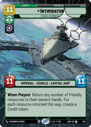 Intimidator - Citadel Overwatch (Hyperspace Foil) (404) - A Lawless Time Foil - A Lawless Time - Card Brawlers | Quebec | Canada |