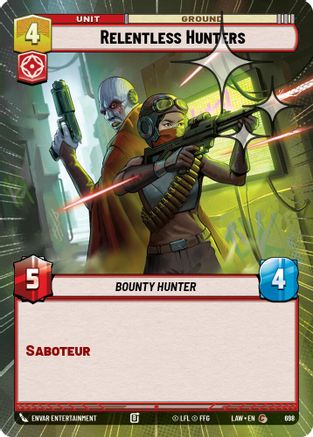 Relentless Hunters (Hyperspace Foil) (460) - A Lawless Time Foil - A Lawless Time - Card Brawlers | Quebec | Canada |