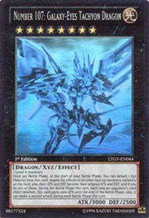 Number 107: Galaxy-Eyes Tachyon Dragon [LTGY-EN044] Ghost Rare - Yu-Gi-Oh! - Card Brawlers | Quebec | Canada |