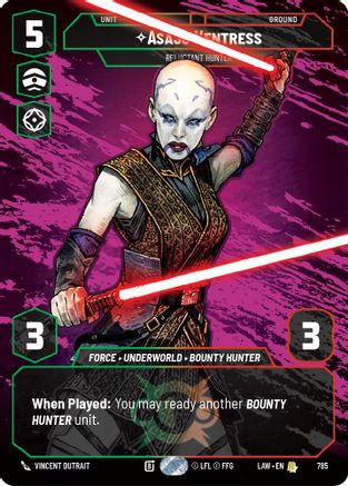 Asajj Ventress - Reluctant Hunter (Prestige) (785) - A Lawless Time - A Lawless Time - Card Brawlers | Quebec | Canada |