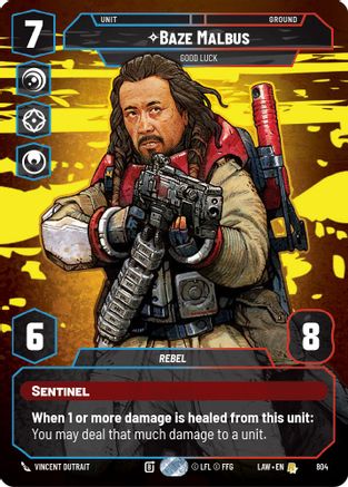 Baze Malbus - Good Luck (Prestige) (804) - A Lawless Time - A Lawless Time - Card Brawlers | Quebec | Canada |