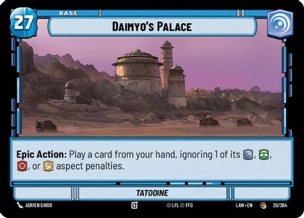 Daimyo's Palace // Shield (20 // T03) - A Lawless Time - A Lawless Time - Card Brawlers | Quebec | Canada |