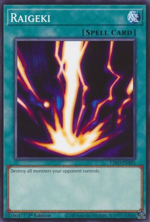 Raigeki [L26D-ENS05] Common / Short Print - Legendary Modern Decks 2026 - Card Brawlers | Quebec | Canada |
