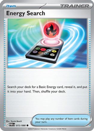 Energy Search (072/null) - Reverse Holofoil [ME03 Perfect Order] - ME03: Perfect Order - Card Brawlers | Quebec | Canada |