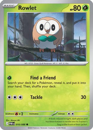 Rowlet (010/088) [ME03 Perfect Order] - ME03: Perfect Order - Card Brawlers | Quebec | Canada |