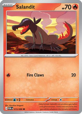 Salandit (015/null) - Reverse Holofoil [ME03 Perfect Order] - ME03: Perfect Order - Card Brawlers | Quebec | Canada |