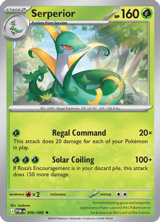 Serperior (006/null) - Reverse Holofoil [ME03 Perfect Order] - ME03: Perfect Order - Card Brawlers | Quebec | Canada |