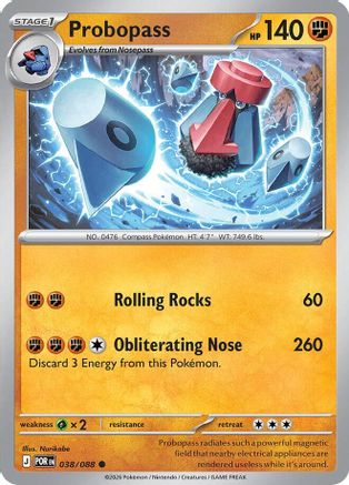 Probopass (038/088) - Reverse Holofoil [ME03 Perfect Order] - ME03: Perfect Order - Card Brawlers | Quebec | Canada |