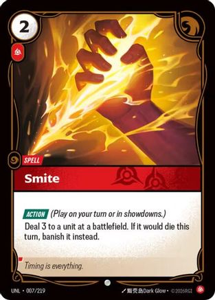 Smite (007/219) - Unleashed - Unleashed - Card Brawlers | Quebec | Canada |