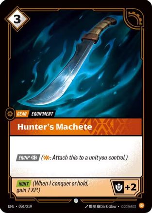 Hunter's Machete (096/219) - Unleashed Foil - Unleashed - Card Brawlers | Quebec | Canada |