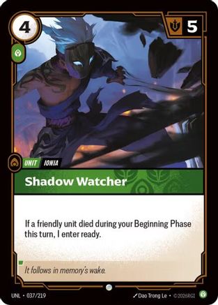 Shadow Watcher (037/219) - Unleashed - Unleashed - Card Brawlers | Quebec | Canada |