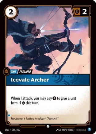 Icevale Archer (065/219) - Unleashed Foil - Unleashed - Card Brawlers | Quebec | Canada |