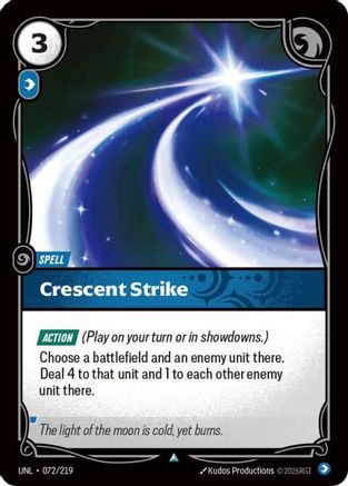 Crescent Strike (072/219) - Unleashed - Unleashed - Card Brawlers | Quebec | Canada |