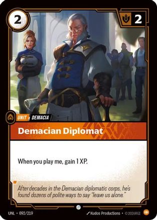 Demacian Diplomat (092/219) - Unleashed - Unleashed - Card Brawlers | Quebec | Canada |