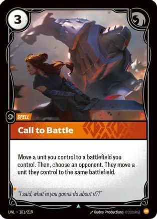 Call to Battle (101/219) - Unleashed Foil - Unleashed - Card Brawlers | Quebec | Canada |