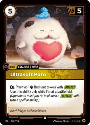 Ultrasoft Poro (160/219) - Unleashed Foil - Unleashed - Card Brawlers | Quebec | Canada |