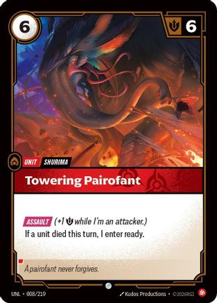 Towering Pairofant (008/219) - Unleashed Foil - Unleashed - Card Brawlers | Quebec | Canada |