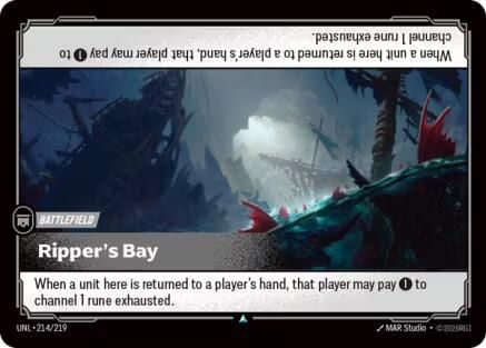 Ripper's Bay (214/219) - Unleashed - Unleashed - Card Brawlers | Quebec | Canada |