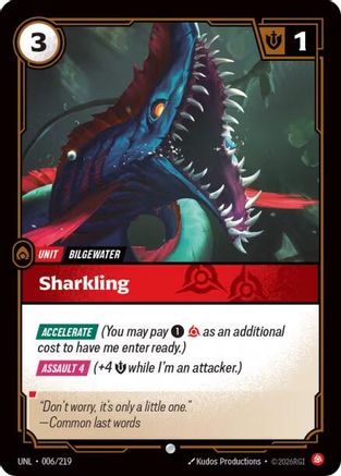 Sharkling (006/219) - Unleashed - Unleashed - Card Brawlers | Quebec | Canada |