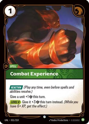Combat Expertise (031/219) - Unleashed Foil - Unleashed - Card Brawlers | Quebec | Canada |