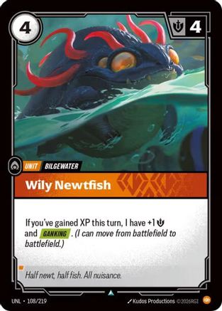 Wily Newtfish (108/219) - Unleashed Foil - Unleashed - Card Brawlers | Quebec | Canada |