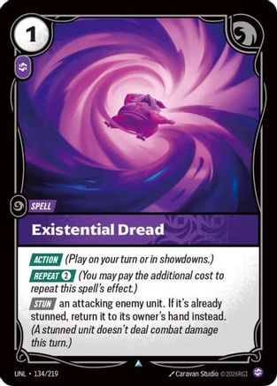 Existential Dread (134/219) - Unleashed - Unleashed - Card Brawlers | Quebec | Canada |