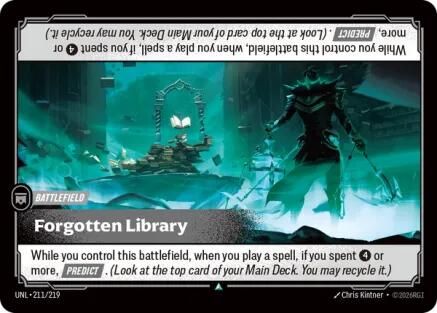 Forgotten Library (211/219) - Unleashed - Unleashed - Card Brawlers | Quebec | Canada |
