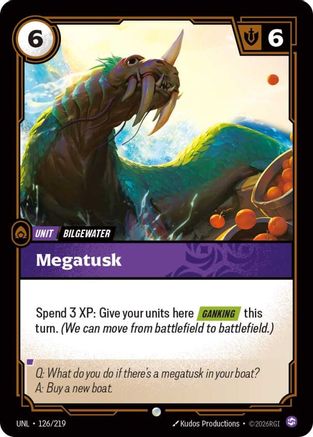 Megatusk (126/219) - Unleashed Foil - Unleashed - Card Brawlers | Quebec | Canada |