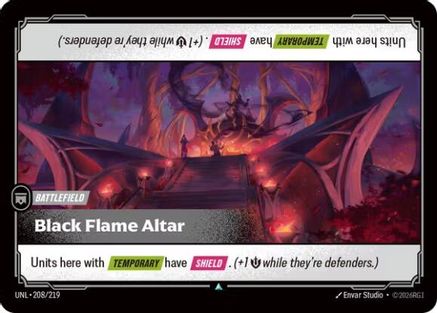 Black Flame Altar (208/219) - Unleashed Foil - Unleashed - Card Brawlers | Quebec | Canada |