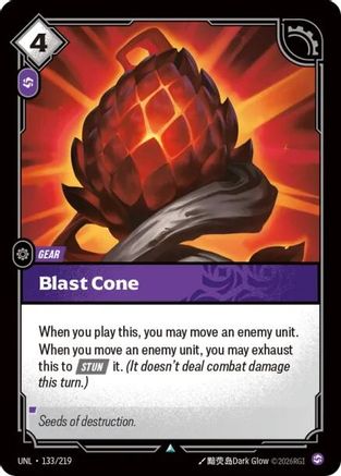 Blast Cone (133/219) - Unleashed Foil - Unleashed - Card Brawlers | Quebec | Canada |