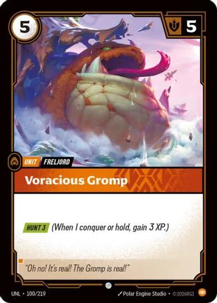 Voracious Gromp (100/219) - Unleashed - Unleashed - Card Brawlers | Quebec | Canada |