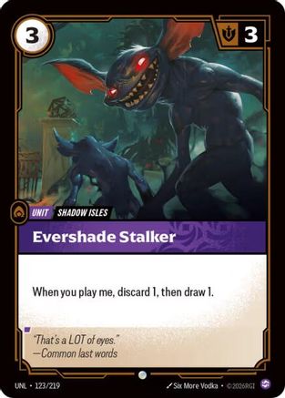 Evershade Stalker (123/219) - Unleashed - Unleashed - Card Brawlers | Quebec | Canada |