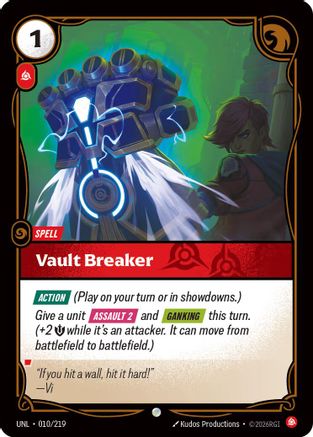 Vault Breaker (010/219) - Unleashed - Unleashed - Card Brawlers | Quebec | Canada |