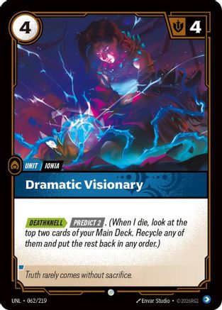 Dramatic Visionary (062/219) - Unleashed - Unleashed - Card Brawlers | Quebec | Canada |