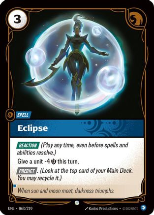 Eclipse (063/219) - Unleashed Foil - Unleashed - Card Brawlers | Quebec | Canada |