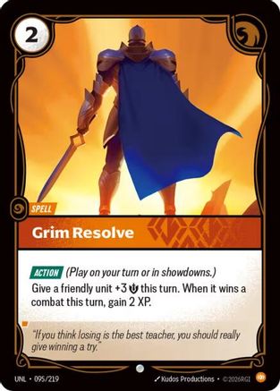 Grim Resolve (095/219) - Unleashed Foil - Unleashed - Card Brawlers | Quebec | Canada |