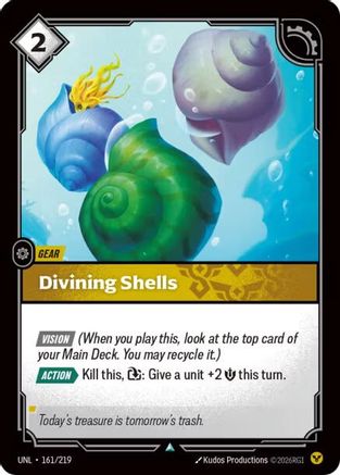 Divining Shells (161/219) - Unleashed - Unleashed - Card Brawlers | Quebec | Canada |