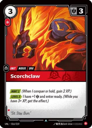 Scorchclaw (016/219) - Unleashed - Unleashed - Card Brawlers | Quebec | Canada |