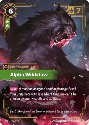 Alpha Wildclaw (057/219) - Unleashed Foil - Unleashed - Card Brawlers | Quebec | Canada |